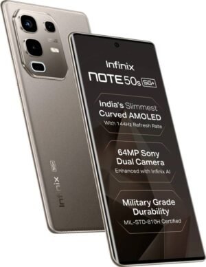 Infinix Note 50s 5G+ 45W Charger In the Box & AI (Titanium Grey, 256 GB) (8 GB RAM)