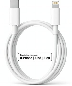 RoarX Lightning Cable 6 A 1 m USB Type C to Lightning Fast Mobile Charging Cable Compatible for iPhone (Compatible with iPhone 6/6S/7/7+/8/8+/10/11/12/13, iPad Air/Mini, iPod, and iOS Devices, For IPhone 14&13&12&12 PRO Max&11&XS&Max&XR&X&8&8Plus&IPad, White, One Cable)