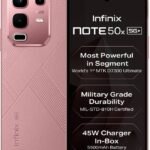 Infinix Note 50x 5G+ 45W Charger In the Box & AI (Sunset Spice Pink, 128 GB) (6 GB RAM)