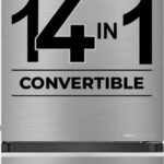 Haier 325 L Frost Free Double Door 3 Star Convertible Refrigerator with 3-Star 14 In 1 Convertible Modes, 1 Hour Icing Technology, Digital Control Panel (Dazzle Steel, HEB-333DS-P)