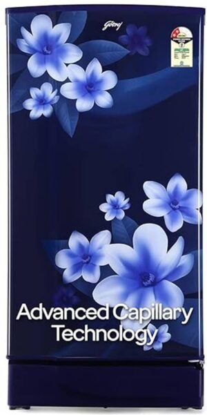 Godrej 180 L Direct Cool Single Door 2 Star Refrigerator with Jumbo Vegetable Tray And Wide Shelf Space (Pep Blue, RD EDGE 205B WRF PP BL)