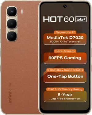 Infinix Hot 60 5G+ (Caramel Glow, 128 GB) (6 GB RAM)