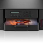 brother DCP-T535DW Multi-function WiFi Color Ink Tank Printer (Borderless Printing) for Print/Copy/Scan with 128MB Memory, Print Pages Upto 15K in Black & 5K in Color Each (CMY), Auto Duplex 2-Sided Printer (5 Ink Bottles Included)