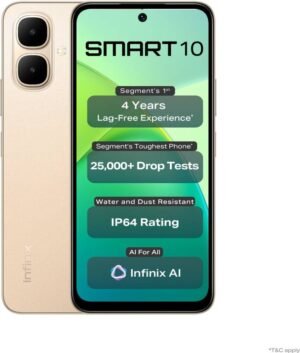 Infinix SMART 10 (Twilight Gold, 64 GB) (4 GB RAM)