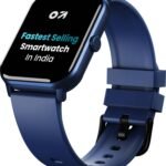 GOBOULT Drift BT Calling HD Display, 140+ Watchface, BT calling, IP68 Smartwatch (Blue Strap, Free Size)