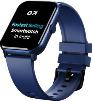 GOBOULT Drift BT Calling HD Display, 140+ Watchface, BT calling, IP68 Smartwatch (Blue Strap, Free Size)