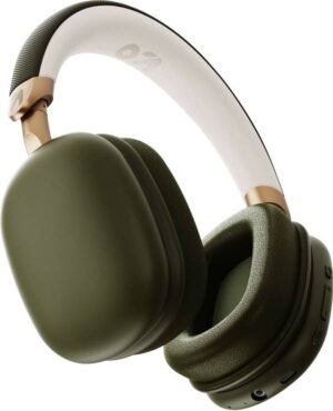 GOBOULT Fluid X 60H Battery, 40mm Drivers, Foldable design, ENC Mic Bluetooth & Wired (Green, On the Ear)