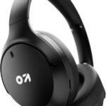 GOBOULT Q 70Hr, ENC Mic, 40mm Bass Boosted Drivers, 4EQ Modes, 5.4v Bluetooth & Wired (Black, On the Ear)