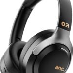 GOBOULT Anchor ANC Calling, 72H Battery, Dual Pairing, Foldable Built Bluetooth & Wired (Pure Black, On the Ear)
