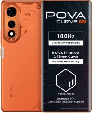Tecno Pova Curve 5G (Cyber Orange, 128 GB) (8 GB RAM)