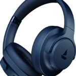 boAt Rockerz 512 ANC, 40dB Hybrid ANC, 80H Battery, ENx,Stream Ad Free Music via App Bluetooth (Bold Blue, On the Ear)