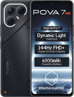 Tecno Pova 7 5G (Geek Black, 256 GB) (8 GB RAM)