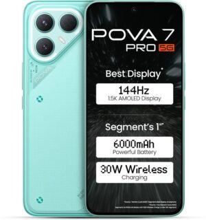 Tecno Pova 7 Pro 5G (Neon Cyan, 128 GB) (8 GB RAM)