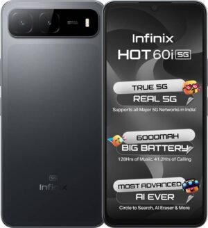 Infinix HOT 60i 5G (Sleek Black, 128 GB) (4 GB RAM)