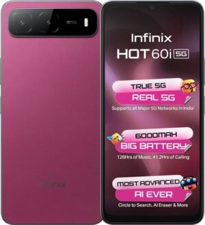 Infinix HOT 60i 5G (Plum Red, 128 GB) (4 GB RAM)
