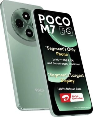 POCO M7 5G - Locked with Airtel Prepaid (Mint Green, 128 GB) (6 GB RAM)