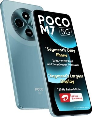 POCO M7 5G - Locked with Airtel Prepaid (Ocean Blue, 128 GB) (6 GB RAM)