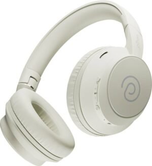 PTron Studio Evo w/ 70Hrs Playtime,Dual Pairing,Pristine Audio,Clear Calls,Fast Charge Bluetooth (Beige, On the Ear)