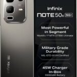 Infinix Note 50x 5G+ 45W Charger In the Box & AI (Titanium Grey, 128 GB) (6 GB RAM)