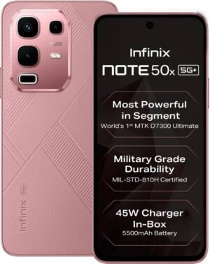 Infinix Note 50x 5G+ 45W Charger In the Box & AI (Sunset Spice Pink, 128 GB) (8 GB RAM)