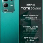 Infinix Note 50x 5G+ 45W Charger In the Box & AI (Sea Breeze Green, 128 GB) (6 GB RAM)