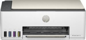 HP Smart Tank All in One 583 Multi-function WiFi Color Ink Tank Printer (Borderless Printing) for Print/Copy/Scan with Up to 4000 pages of Black or 6000 pages of color ink in the box and Mobile Fax Support with HP Smart App (4 Ink Bottles Included)