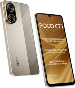 POCO C71 (Desert Gold, 128 GB) (6 GB RAM)