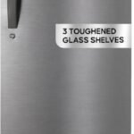 Haier 190 L Direct Cool Single Door 5 Star Refrigerator with Toughned Glass ShelfLarge Vegetable Box (DAZZLE STEEL, HED-205DS-P)