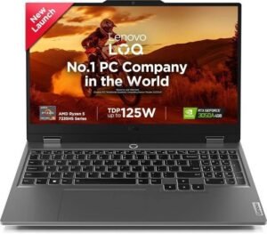 Lenovo LOQ AMD Ryzen 5 Quad Core 7235HS - (24 GB/512 GB SSD/Windows 11 Home/4 GB Graphics/NVIDIA GeForce RTX 3050A) 15ARP9 Gaming Laptop (15.6 inch, Luna Grey, 2.38 kg, With MS Office)