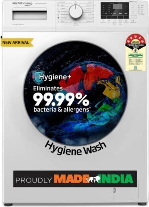 Voltas Beko by A Tata Product 6.5 kg 5 Star Fully Automatic Front Load Washing Machine with In-built Heater White (WFL6512B7COUBAA/WWV)