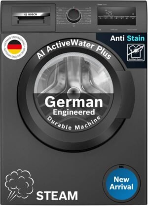 BOSCH 7 kg Fully Automatic Front Load Washing Machine Black, Grey (WAJ24209IN)