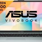 ASUS Vivobook Go 15 (2025) with Office 2024 + M365 Basic*, Backlit Keyboard, AMD Ryzen 5 Quad Core 7520U – (16 GB/512 GB SSD/Windows 11 Home) E1504FA-BQ2543WS Thin and Light Laptop (15.6 inch, Green Gray, 1.63 Kg, With MS Office)