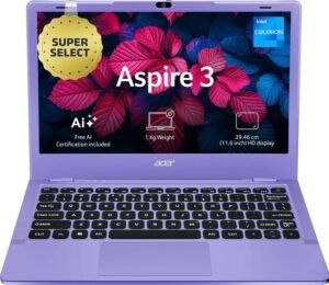Acer Aspire 3 Intel Celeron Dual Core - (8 GB/256 GB SSD/Windows 11 Home) A311-45 Thin and Light Laptop (11.6 inch, Crimson Purple, 1.0 kg)