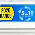 MarQ by Flipkart 2025 Model 1 Ton 5 Star Split Inverter 5-in-1 Convertible with Turbo Cool Technology AC (105IPG25WQ, White)