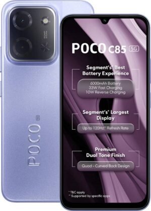 POCO C85 5G (Mystic Purple, 128 GB) (4 GB RAM)