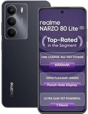 realme Narzo 80 Lite 5G (Onyx Black, 128 GB) (6 GB RAM)