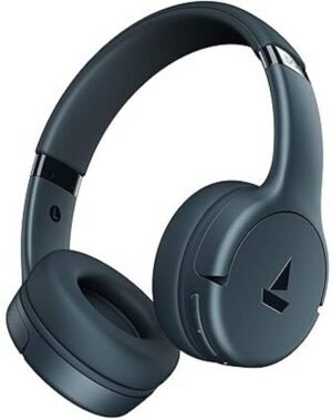 boAt Rockerz 411,40H Battery, 40ms Latency, Stream Ad Free Music via App, BT v5.4 Bluetooth (Bold Blue, On the Ear)