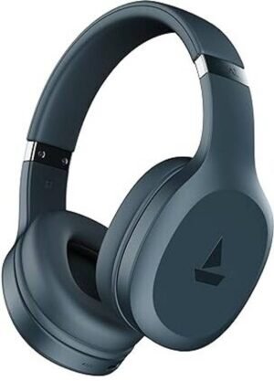 boAt Rockerz 412, 60H Battery,40ms Latency,ENx, Stream Ad Free Music via App Bluetooth (Bold Blue, On the Ear)