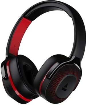 boAt Rockerz 425,25H Battery, BEAST Mode,ENx,Dual Pair, Stream Ad Free Music via App Bluetooth (Active Black, On the Ear)