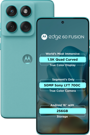 MOTOROLA Edge 60 Fusion 5G (PANTONE Amazonite, 256 GB) (8 GB RAM)