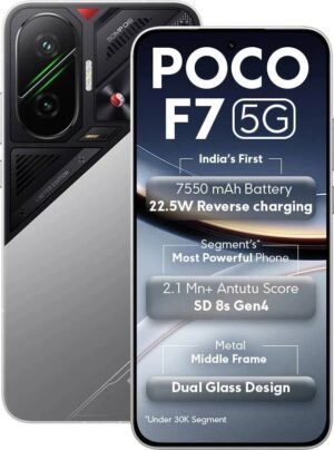 POCO F7 5G (Cyber Silver Edition, 512 GB) (12 GB RAM)