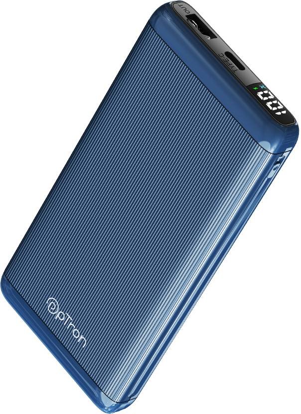 PTron 10000 mAh 22.5 W Compact Power Bank (Blue, Lithium Polymer, Power Delivery 3.0, Quick Charge 3.0 for Earbuds, Mobile, Speaker, Smartwatch, Tablet, Trimmer)