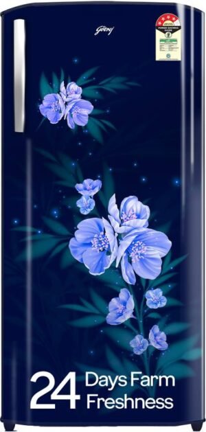 Godrej 180 L Direct Cool Single Door 4 Star Refrigerator with Large Vegetable Tray And 2.25 L Bottle Space (Maple Blue, RD EDGENEO 207D THF MP BL)