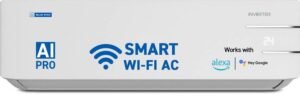 Blue Star 2024 Model 1.5 Ton 5 Star Split Inverter with Wi-fi AC (IC518YNURS, White)