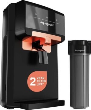 Aquaguard Enrich Nexen RO+UV 2X 6 L RO + UV + Copper Water Purifier | Active Copper Water Purifier | 2 Year Filter Life with Comprehensive Warranty | With Mega Sediment Filter | Save over 18,000 on Filters | With Removable Drip-Tray (Black)