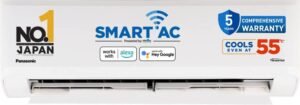 Panasonic 2025 Model 1.5 Ton 3 Star Split Inverter with Wi-fi AC (CS-SU18AKY3W/CU-SU18AKY3W, White)