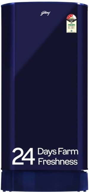 Godrej 183 L Direct Cool Single Door 3 Star Refrigerator with Jumbo Vegetable Tray and Wired Shelves (Navy Blue, RD R190C WRF NY BL)