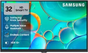 Samsung 80 cm (32 inch) HD Ready LED Smart Tizen TV 2025 Edition with Voice Assistance Remote Control | 100+ Free Channels | HDR 10+ Support | PurColor | Samsung Knox Security | Digital Tuner | Object Tracking Sound Lite | Adaptive Sound | Q-Symphony (UA32H4500FUXXL)