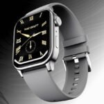 Fire-Boltt Rise Bluetooth Calling 47mm (1.85), Metal Bod & Rotating Crown, 123 Sports Smartwatch (Grey Strap, Free Size)