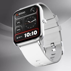Fire-Boltt Ninja Calling Pro Plus 46.5mm (1.83) Display Bluetooth Calling, AI Voice Smartwatch (Silver Strap, Free Size)